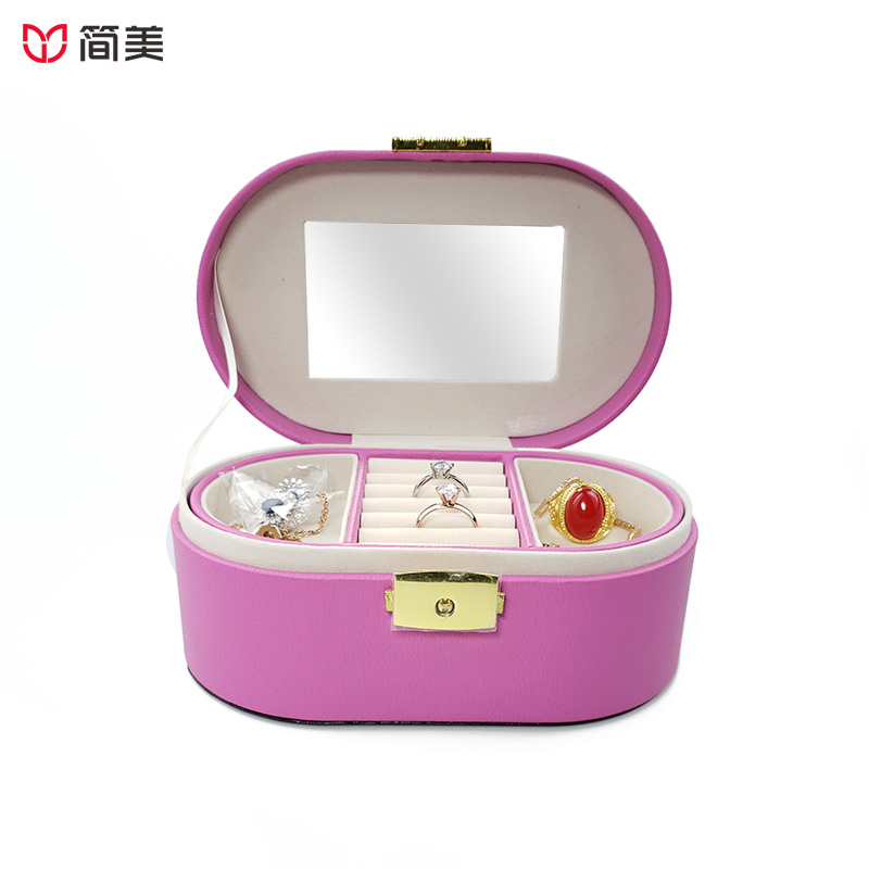 Multifunctional jewelry boxes with mirror cosmetic storage gift boxes