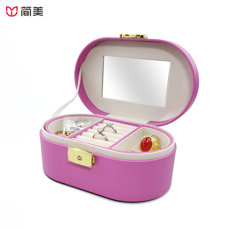 Multifunctional jewelry boxes with mirror cosmetic storage gift boxes