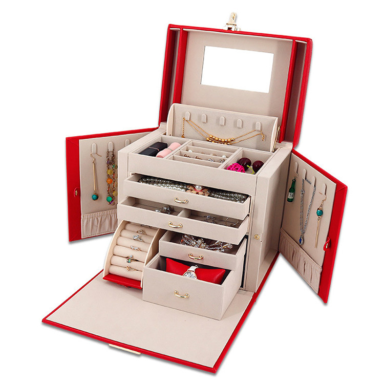Multi-functional jewelry boxes Large-capacity gift storage boxes
