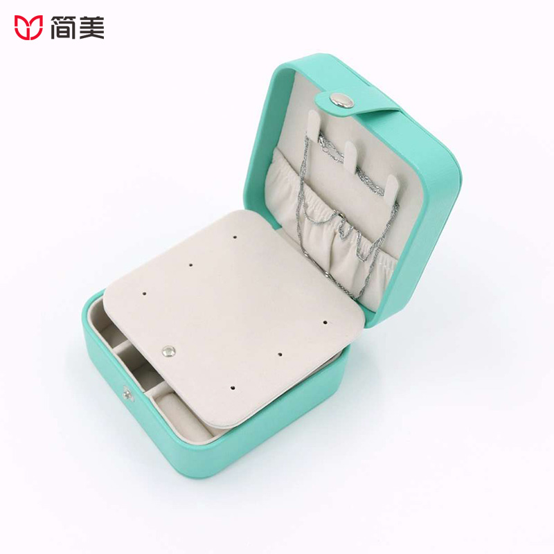 PU jewelry boxes ring necklace ear stud box gift design custom wholesale