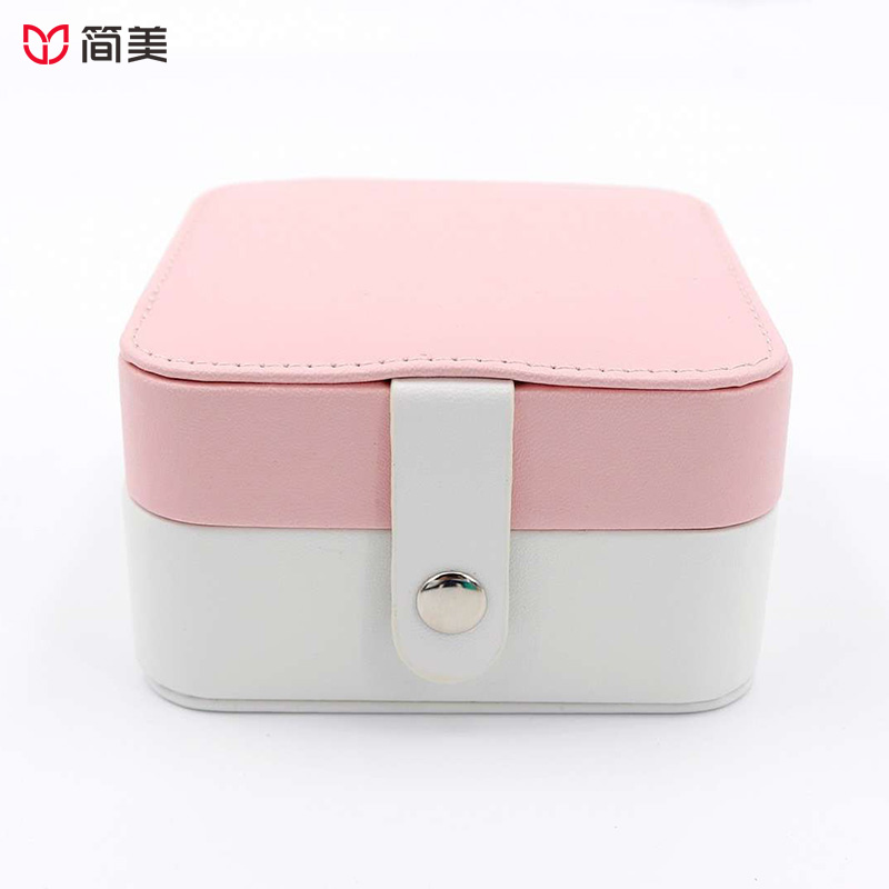 PU jewelry boxes ring necklace ear stud box gift design custom wholesale