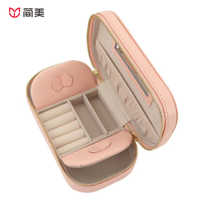 Zipper jewelry box pu tassel multi-function custom manufacturer wholesale