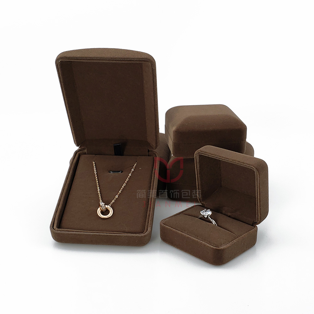 Velvet Jewelry Boxes Ring Necklace Bracelet Box Customized Wholesale