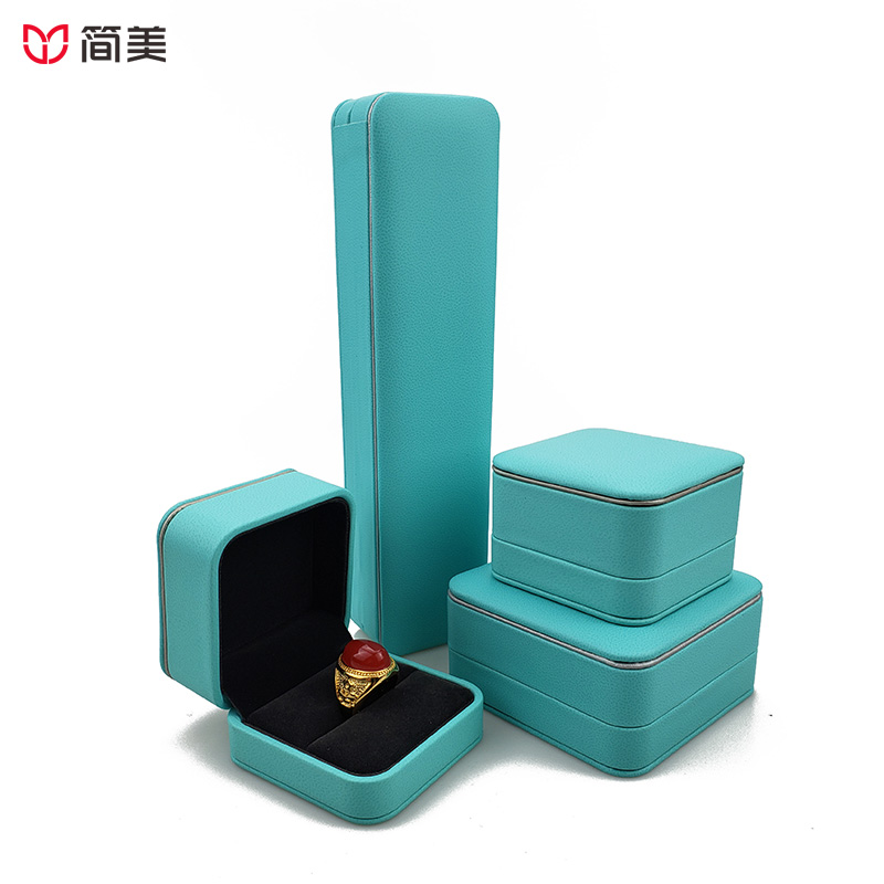 pu jewelry boxes ring pendant bracelet box factory custom wholesale