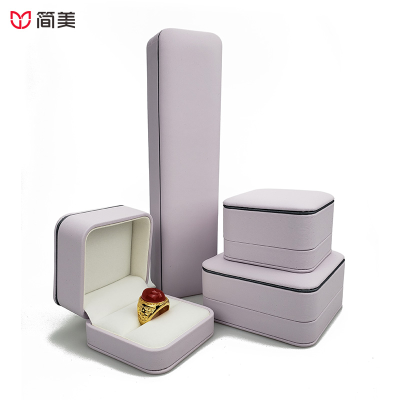 pu jewelry boxes ring pendant bracelet box factory custom wholesale