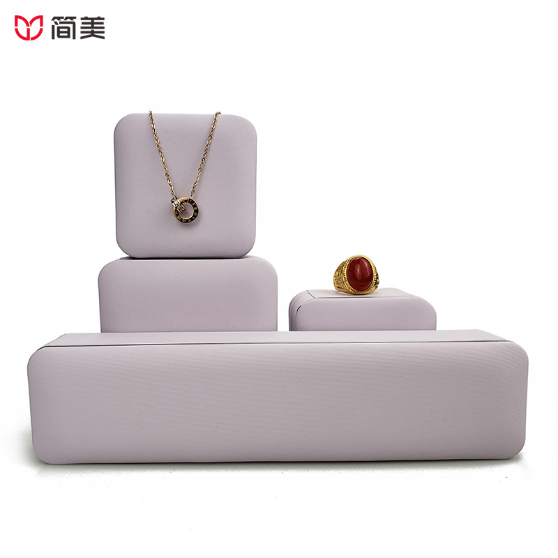 pu jewelry boxes ring pendant bracelet box factory custom wholesale