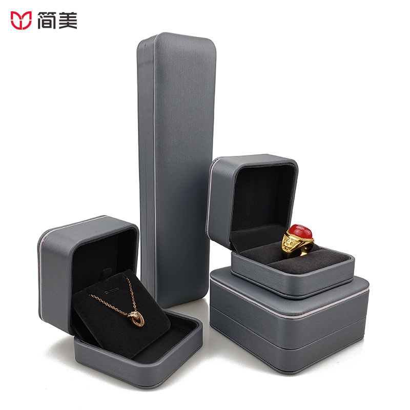 pu jewelry boxes ring pendant bracelet box factory custom wholesale